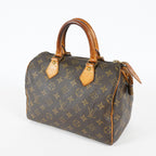 Louis Vuitton Speedy 25 M41528 Monogram Canvas Brown Used Handbag 09M346344808