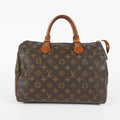 Louis Vuitton Monogram Speedy 30 Boston Handbag Brown Canvas M41526 07E124070030