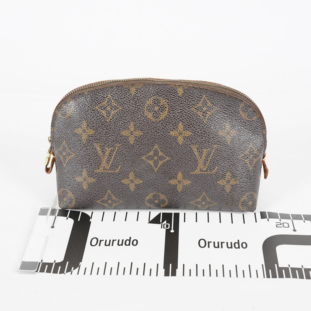 Louis Vuitton M47515 Pochette Cosmetique Monogram Brown Canvas Used 08A07715003