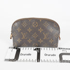 Louis Vuitton M47515 Pochette Cosmetique Monogram Brown Canvas Used 08A07715003