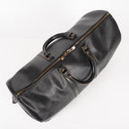 LOUIS VUITTON Epi Keepall 50 Boston Bag Black M42962 LV Auth 05E173960016