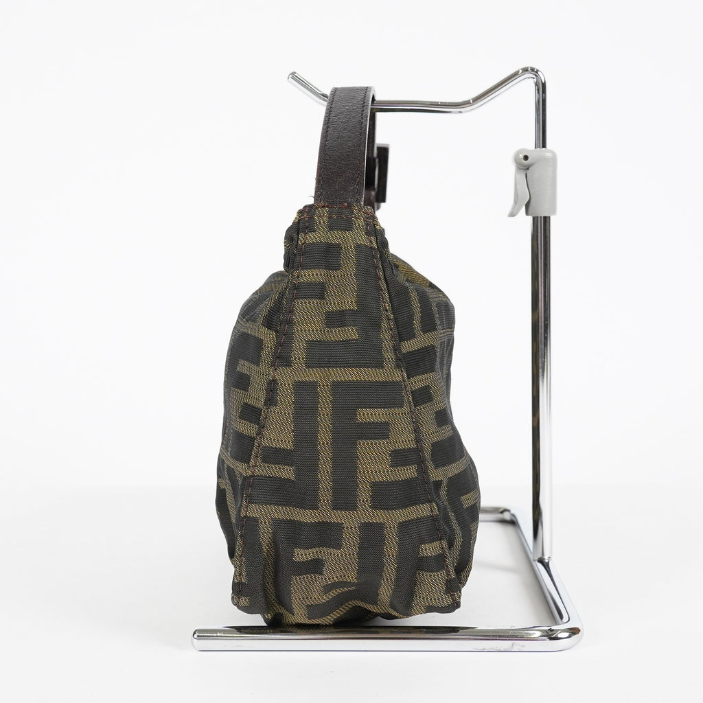 Fendi Zucca Accessory Pouch Shoulder Bag Brown Canvas Used 08E092420008