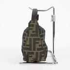 Fendi Zucca Accessory Pouch Shoulder Bag Brown Canvas Used 08E092420008