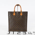 Louis Vuitton Sac Plat Monogram Canvas Hand Tote Bag Brown M51140 08E412310010