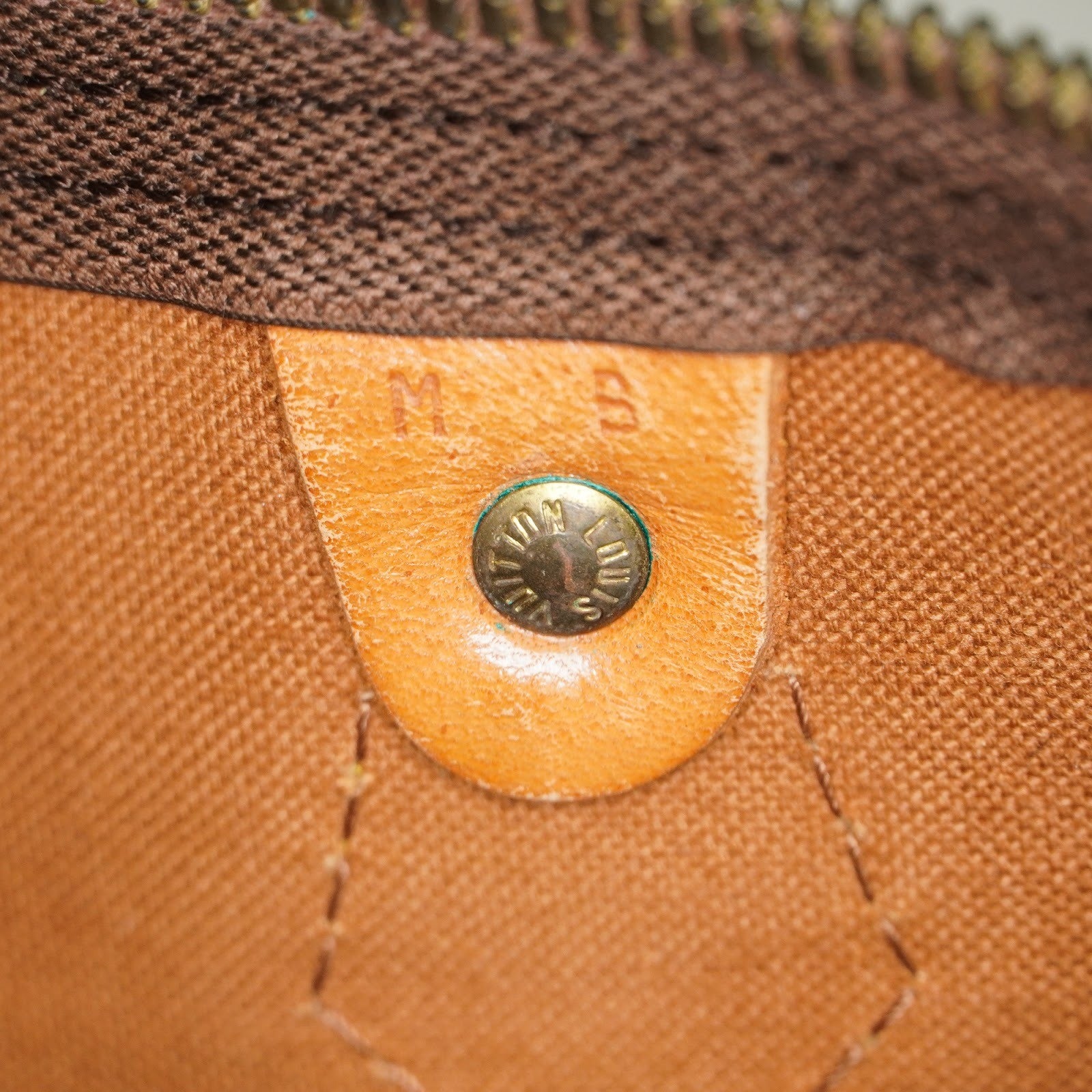 Louis Vuitton Speedy 35 Monogram Brown Canvas Hand Bag Used M41524 07E214620027