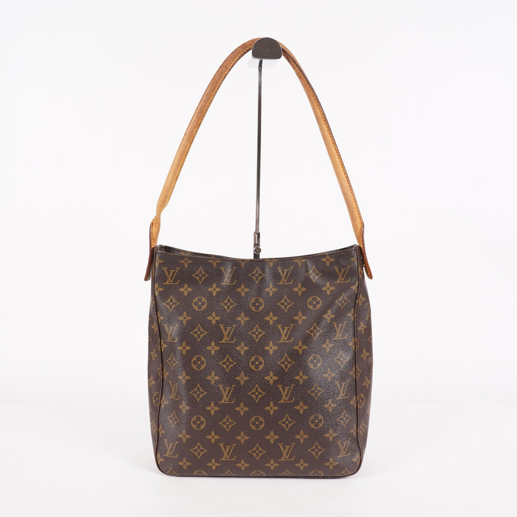 Louis Vuitton Looping GM M51145 Monogram Canvas Shoulder Bag Brown 07E023410004