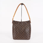 Louis Vuitton Looping GM M51145 Monogram Canvas Shoulder Bag Brown 07E023410004