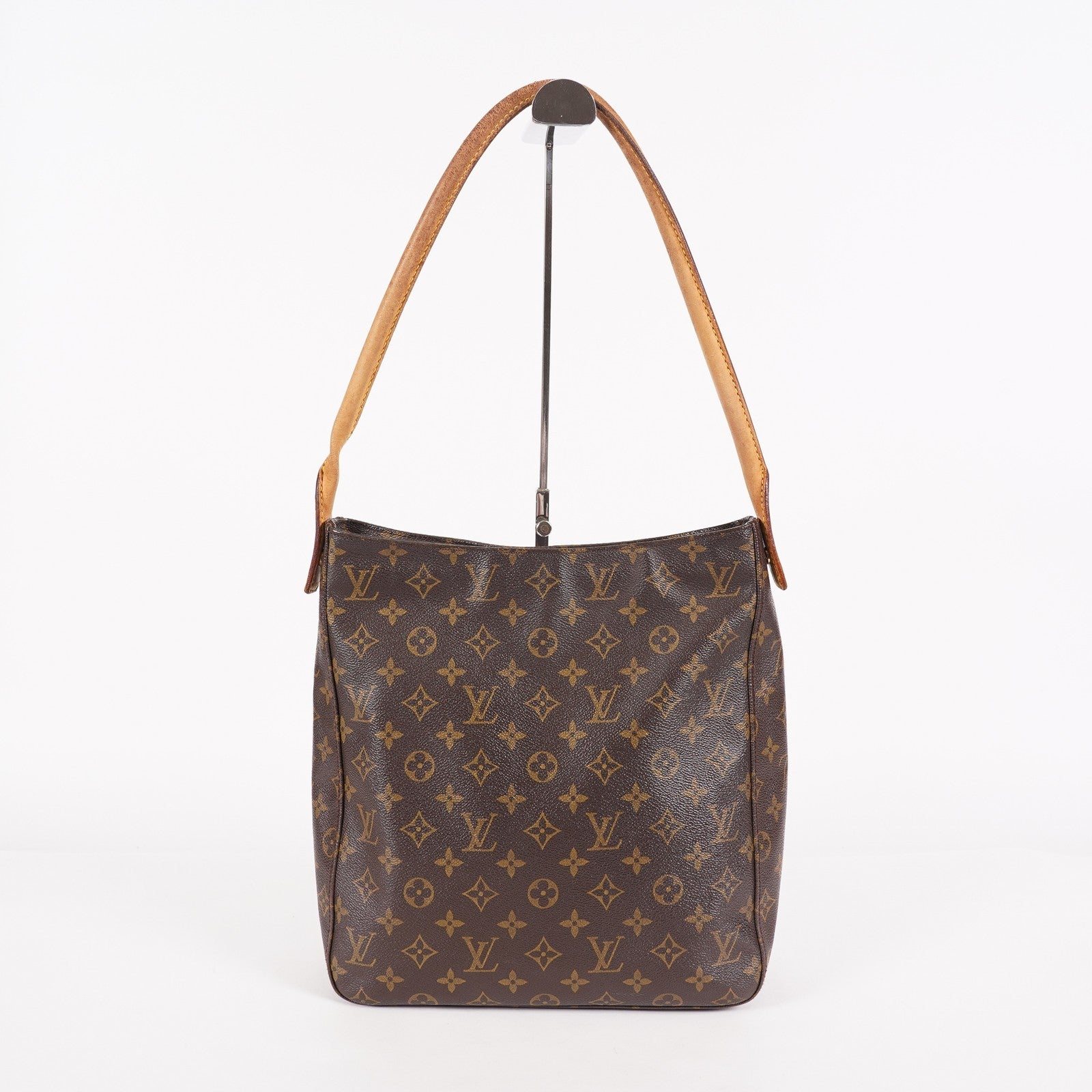 Louis Vuitton Looping GM M51145 Monogram Canvas Shoulder Bag Brown 07E023410004