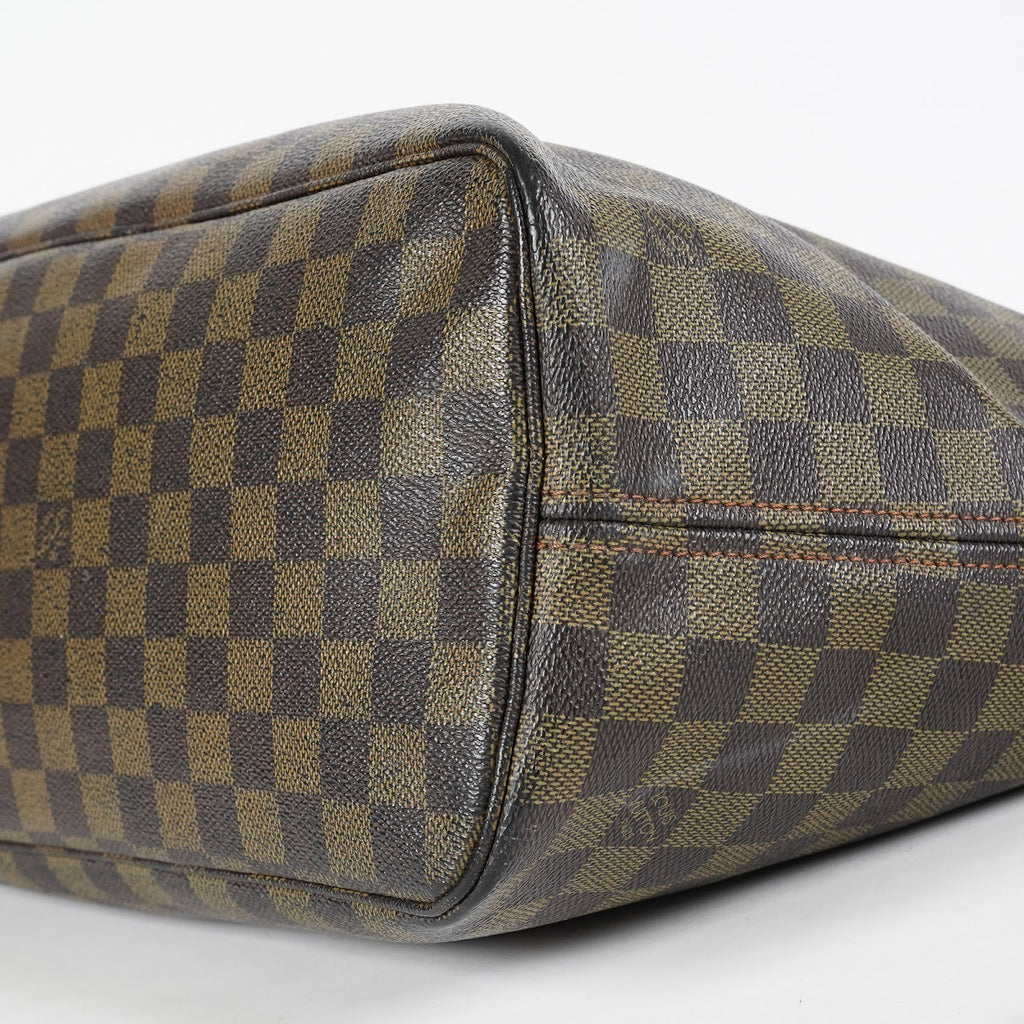 Louis Vuitton Neverfull MM N51105 Damier Ebene Brown Tote Bag Used 07E133960027