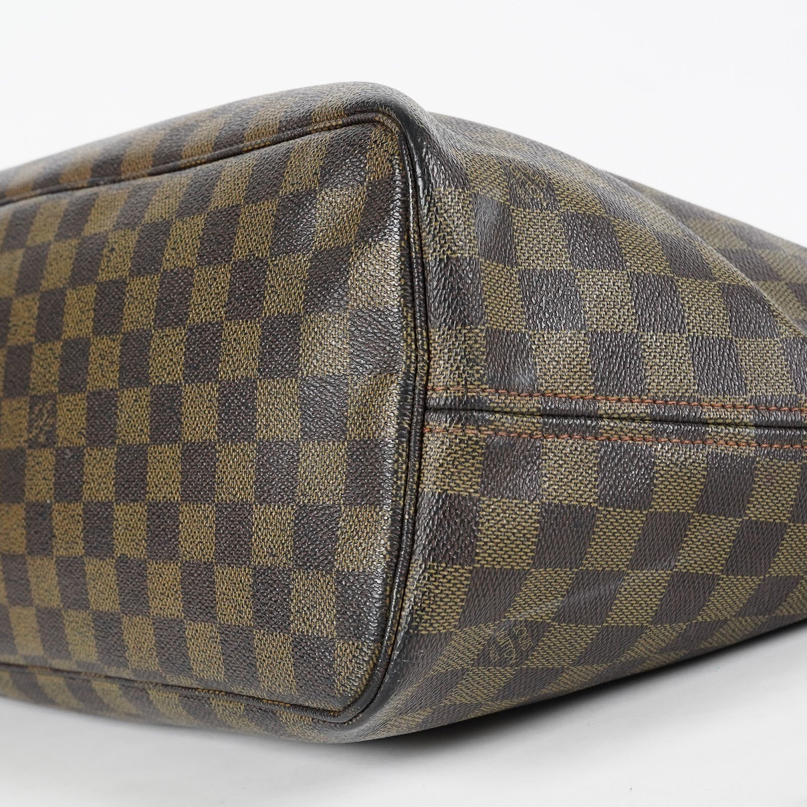 Louis Vuitton Neverfull MM N51105 Damier Ebene Brown Tote Bag Used 07E133960027