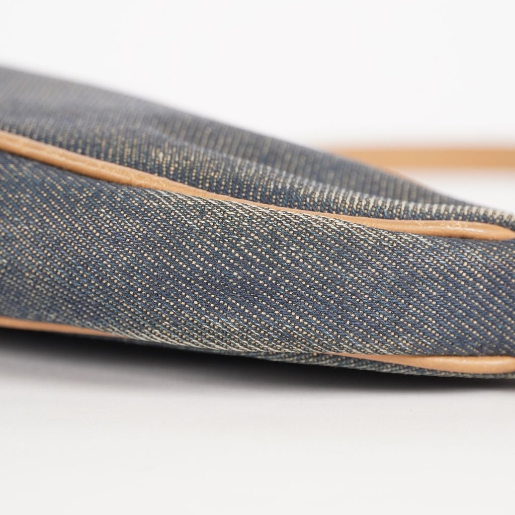 Christian Dior Trotter Blue Denim Mini Saddle Bag 02A115548405