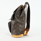 Louis Vuitton Montsouris GM M51135 Monogram Canvas Brown Backpack 09M024532016
