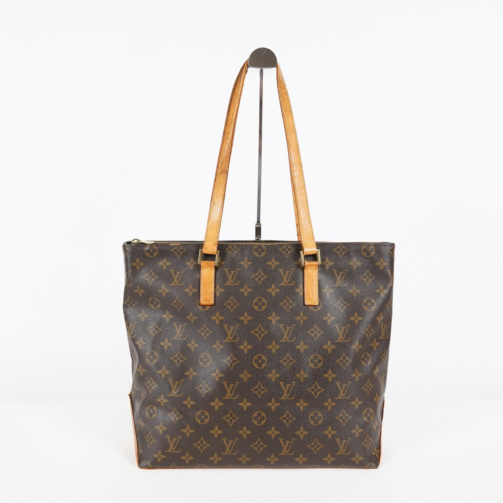 Louis Vuitton Cabas Mezzo Tote M51151 Monogram Canvas Brown Vintage 07A032860008