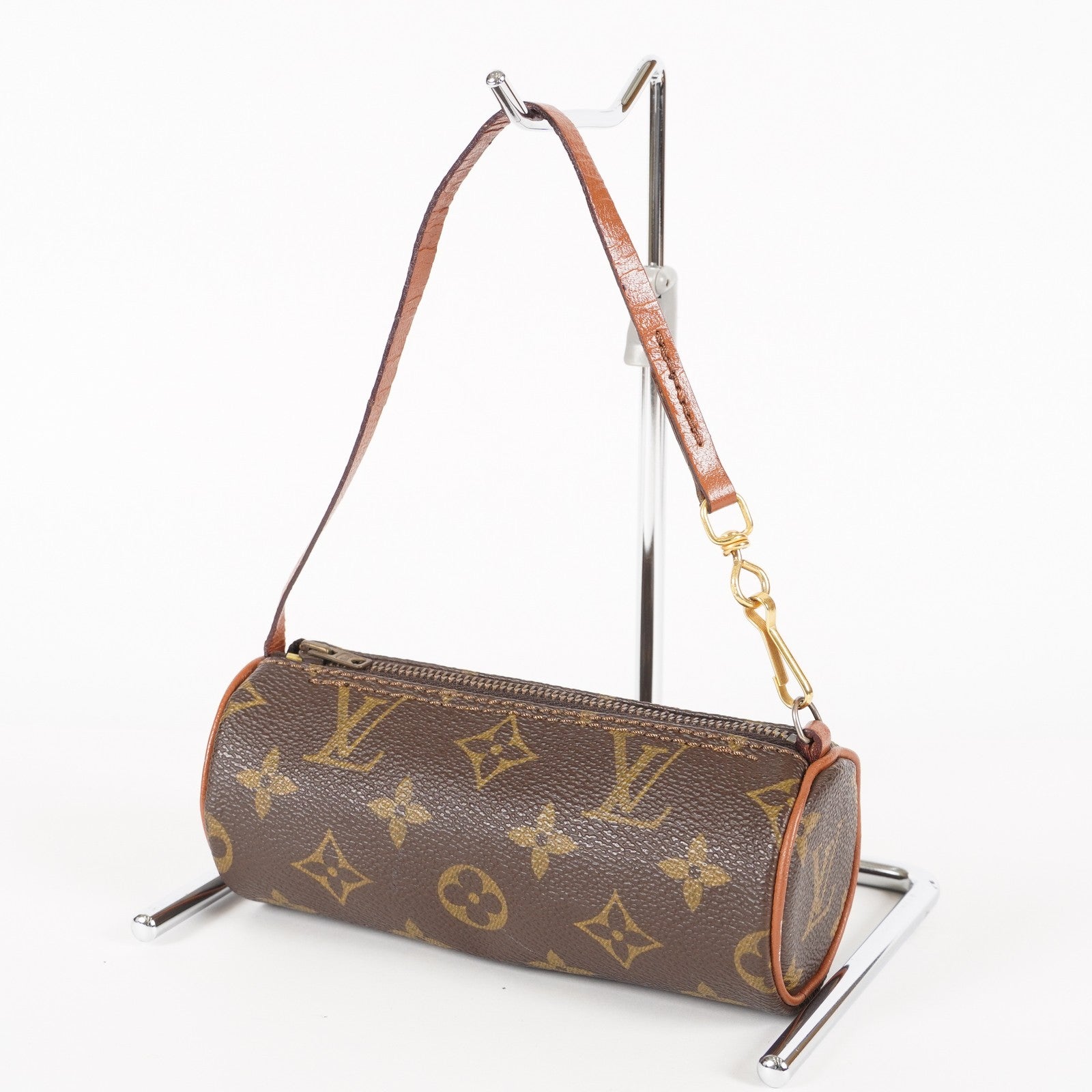 LOUIS VUITTON Monogram Papillon Pouch LV Auth vintage 05E552310016