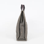 HERMES Fourre Tout GM Tote Bag Gray Canvas Handbag Unisex 08E34825010
