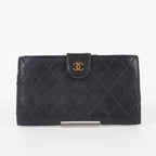 Chanel Authentic Vintage (80s/90s) Black Diamond Wallet 05E571320016