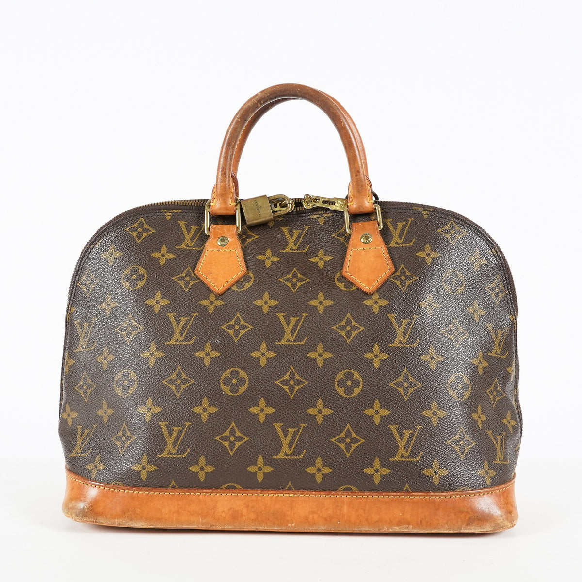 Louis Vuitton Alma PM M51130 Monogram Canvas Brown Used Handbag 09E223080006