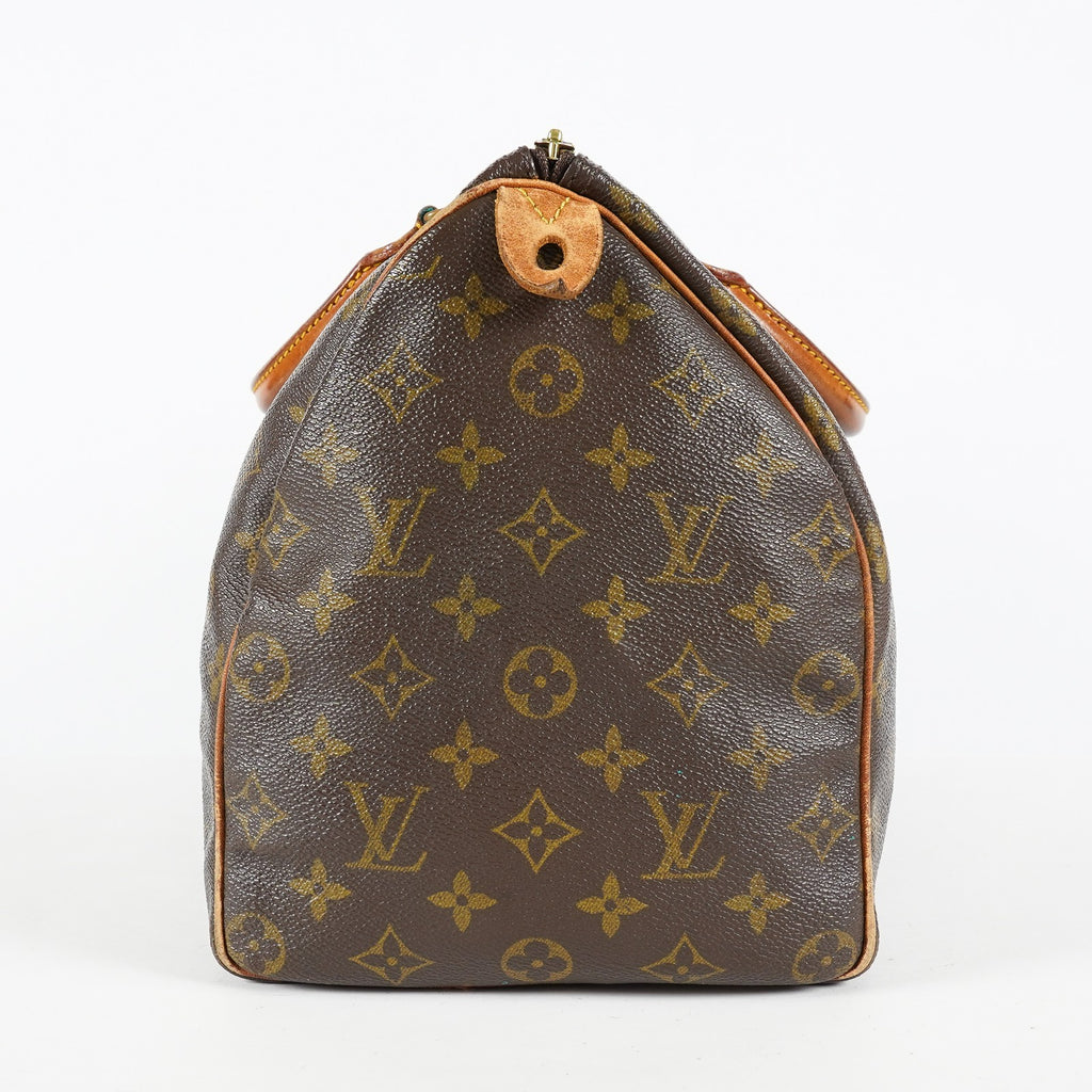 Louis Vuitton Speedy 35 M41524 Monogram Canvas Brown Used Handbag 01E054950021