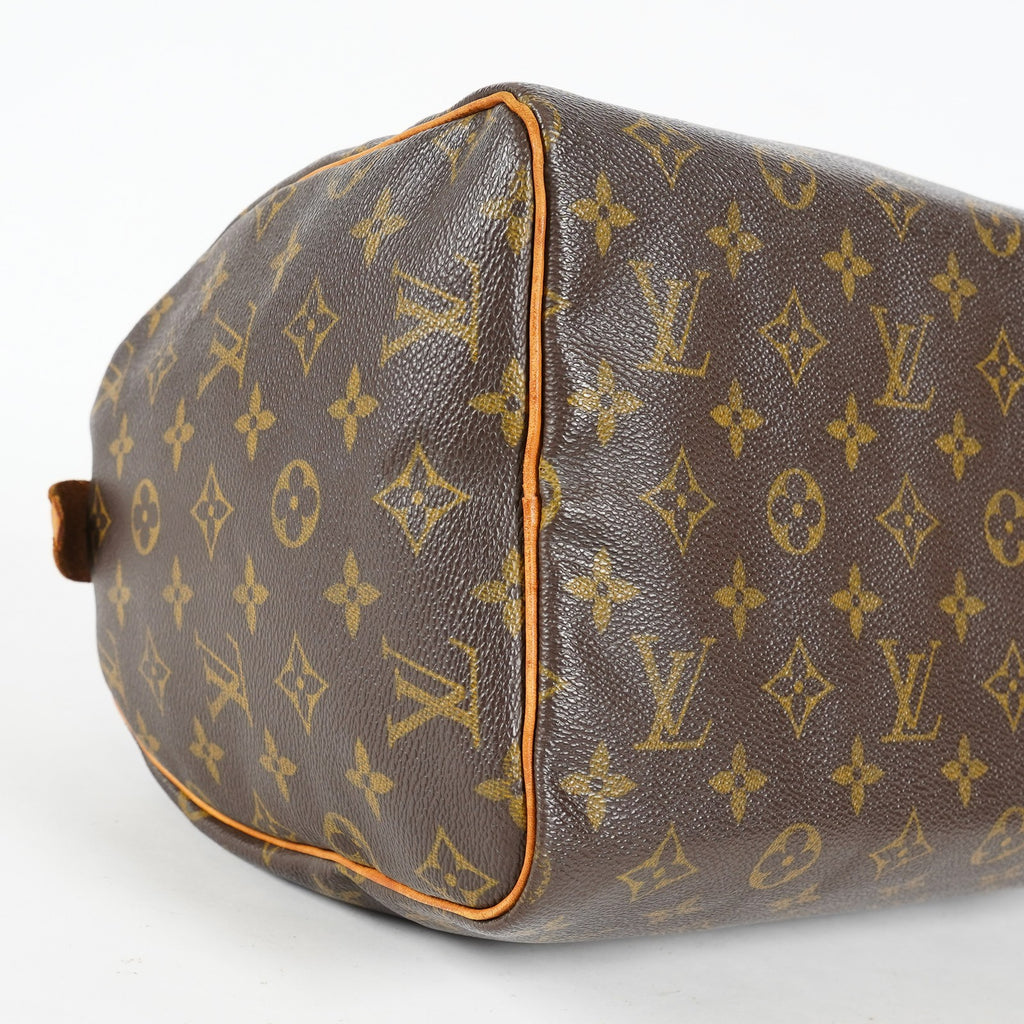 Louis Vuitton Speedy 30 M41526 Monogram Canvas Brown Used Handbag 09M465665008
