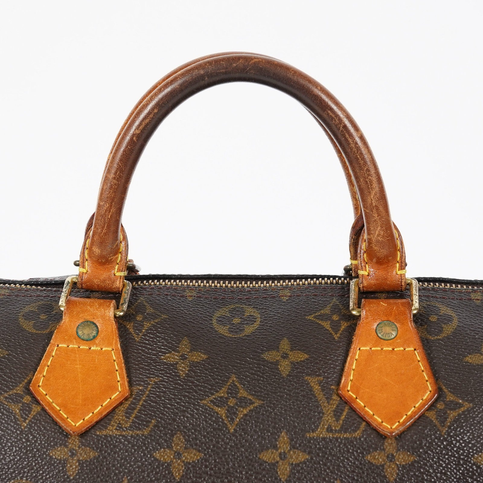 Louis Vuitton Speedy 30 Monogram Brown Handbag M41526 Used Vintage 07E245170012