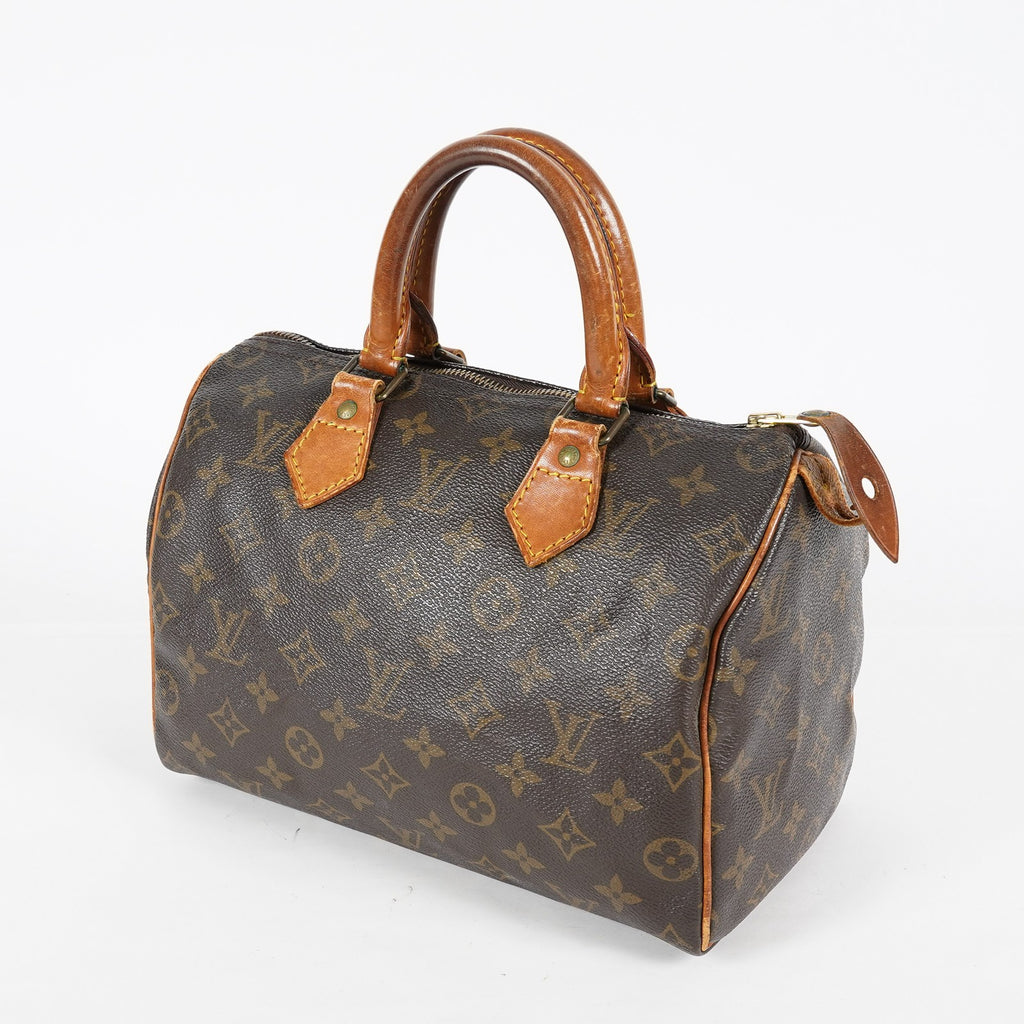 Louis Vuitton Speedy 25 M41528 Brown Monogram Canvas Used Handbag 08A226234803
