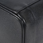 Chanel Caviar Skin CC Vanity Bag 16cm Black Leather Vintage Used 07E016820029