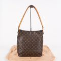 Louis Vuitton Looping GM M51145 Monogram Canvas Shoulder Bag Brown 07E023410004