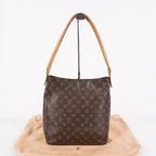 Louis Vuitton Looping GM M51145 Monogram Canvas Shoulder Bag Brown 07E023410004