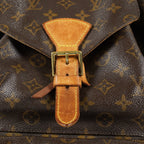 Louis Vuitton Montsouris GM M51135 Monogram Canvas Brown Backpack 09M024532016