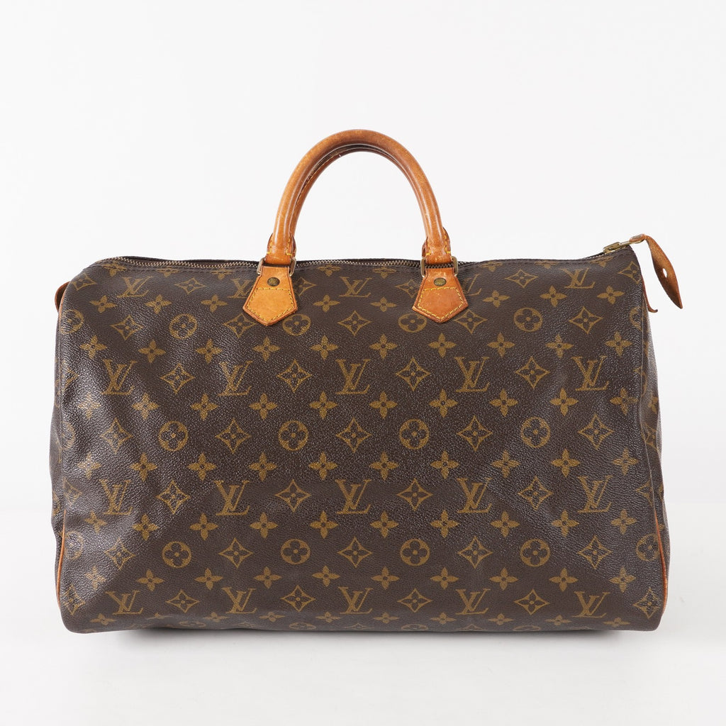 Authentic Louis Vuitton Monogram Speedy 40 Hand Boston Bag M41522 03E125830011