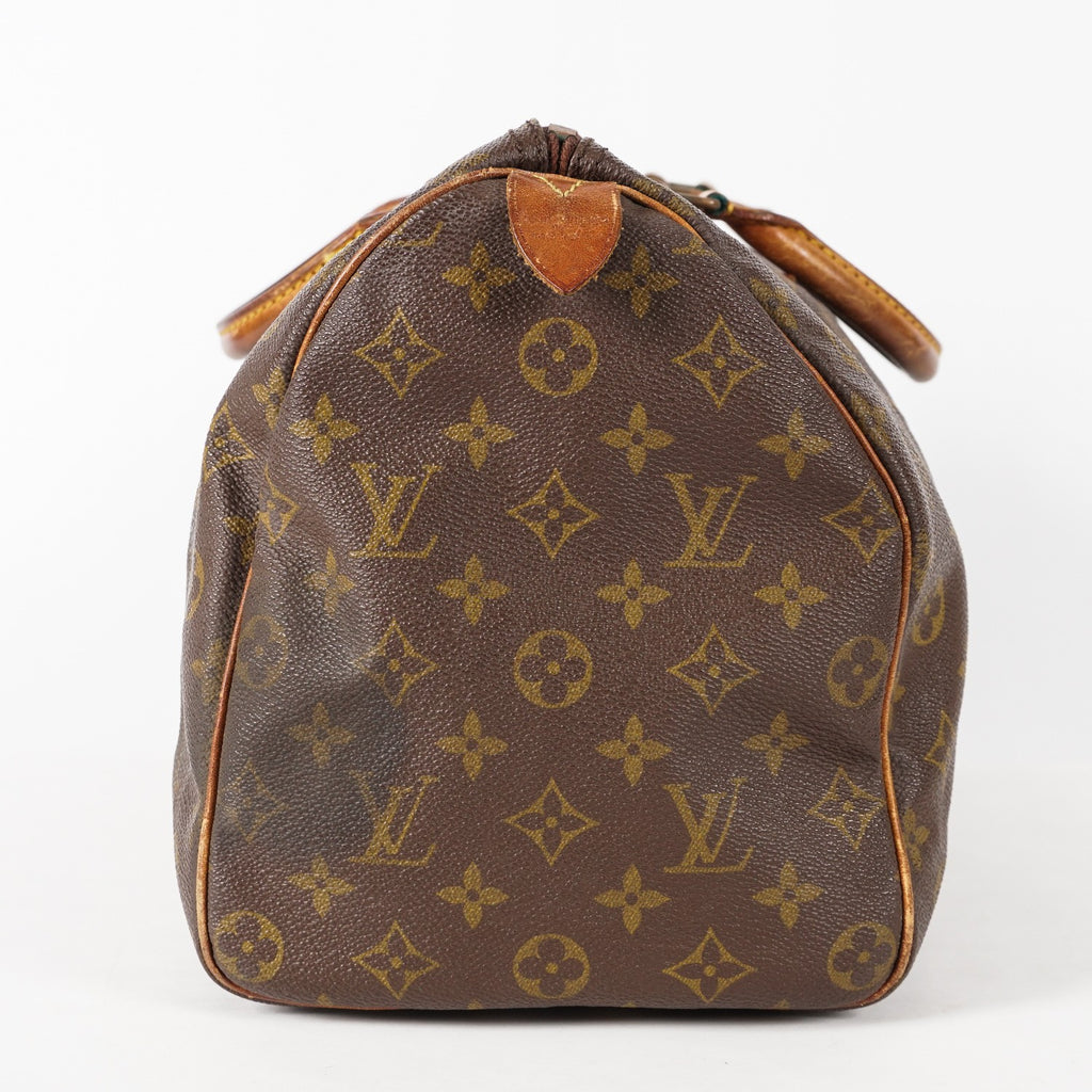Authentic Louis Vuitton Monogram Speedy 35 M41524 Handbag VINTAGE 12E203960020
