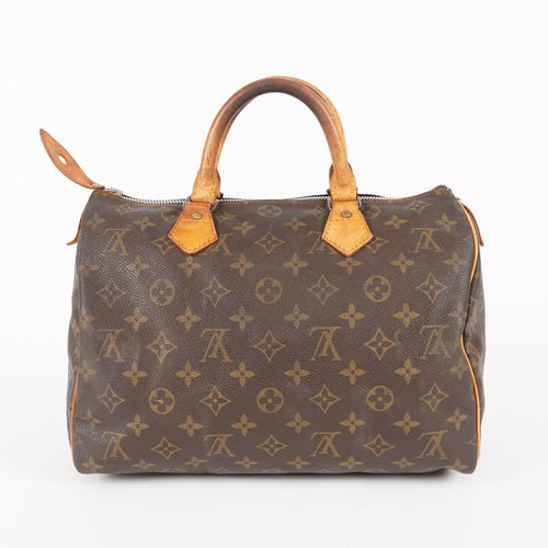 Authentic Louis Vuitton Monogram Speedy 30 Handbag M41526 vintage 06E525662803