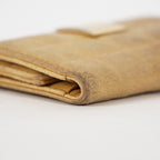 CHANEL Chocolate Bar Lambskin Camel Wallet XY199
