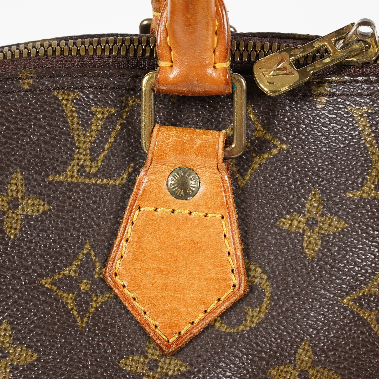 Louis Vuitton Alma PM Handbag M51130 Monogram Canvas Brown Vintage 08A293088803