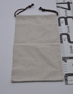 Hermes Dust Bag Storage Pouch Drawstring Beige Logo Authentic 23x35