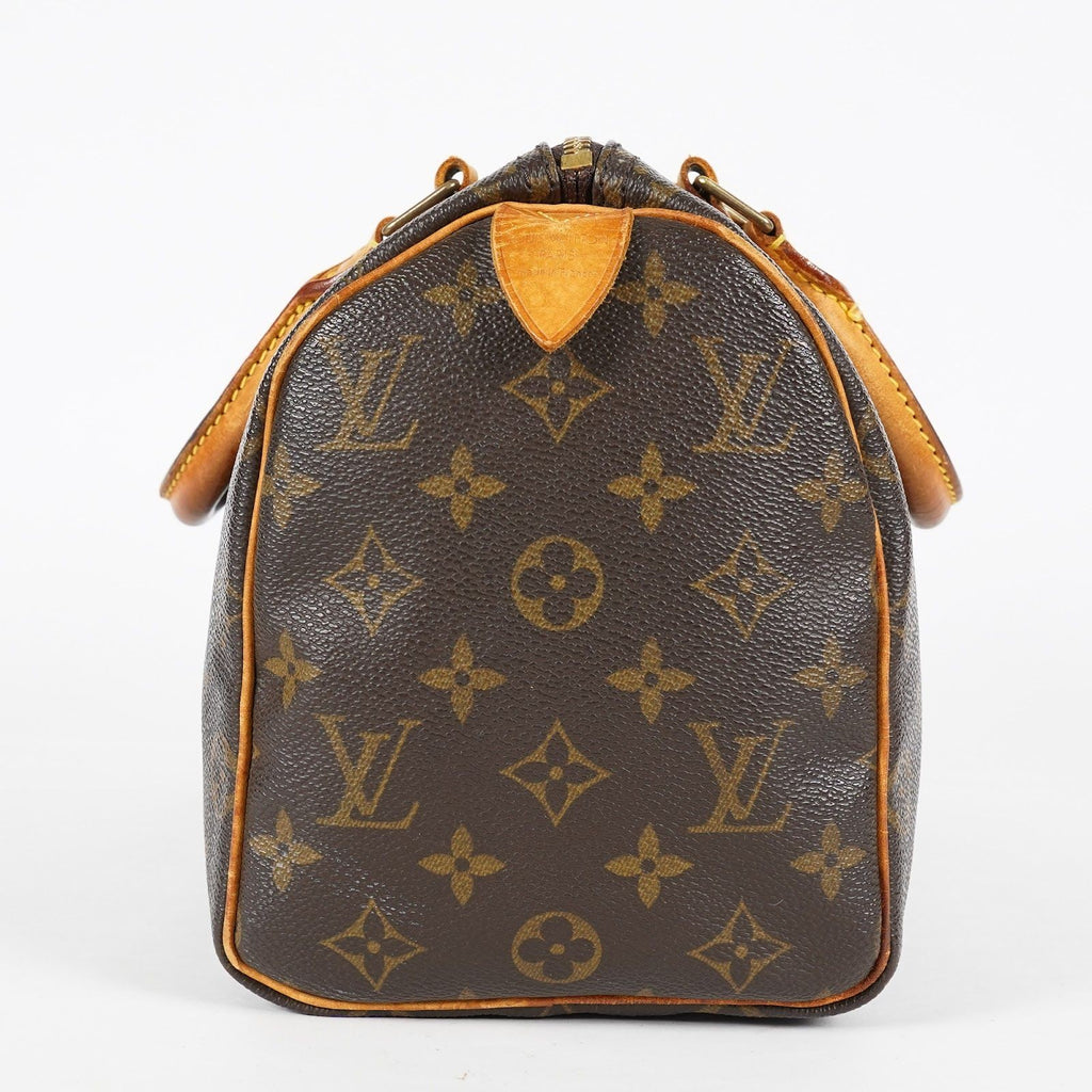Louis Vuitton Speedy 30 M41528 Monogram Canvas Brown Used Handbag 08A296006015