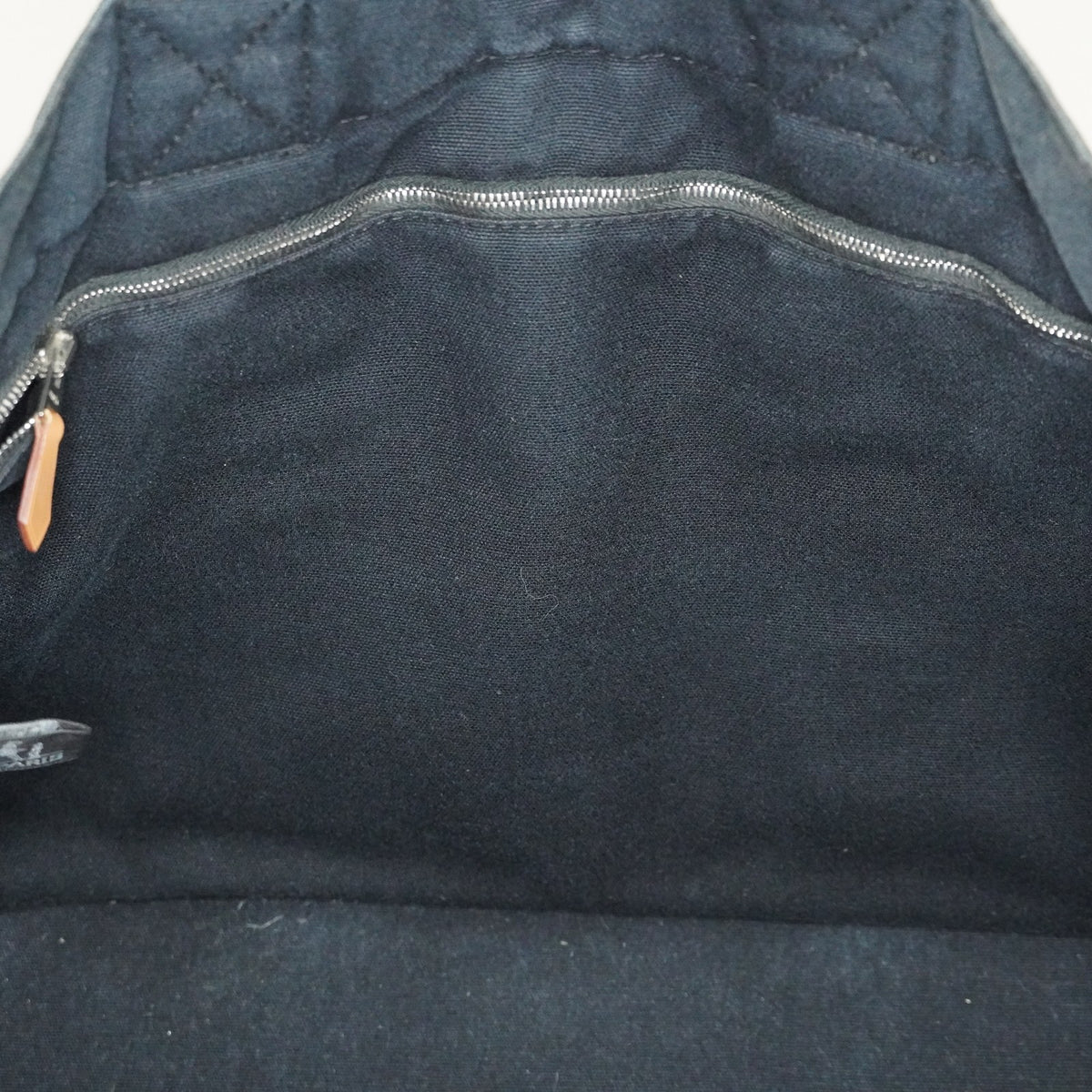 Hermes Fourre-Tout MM Black Canvas Used Tote Shoulder Bag 09M42736508