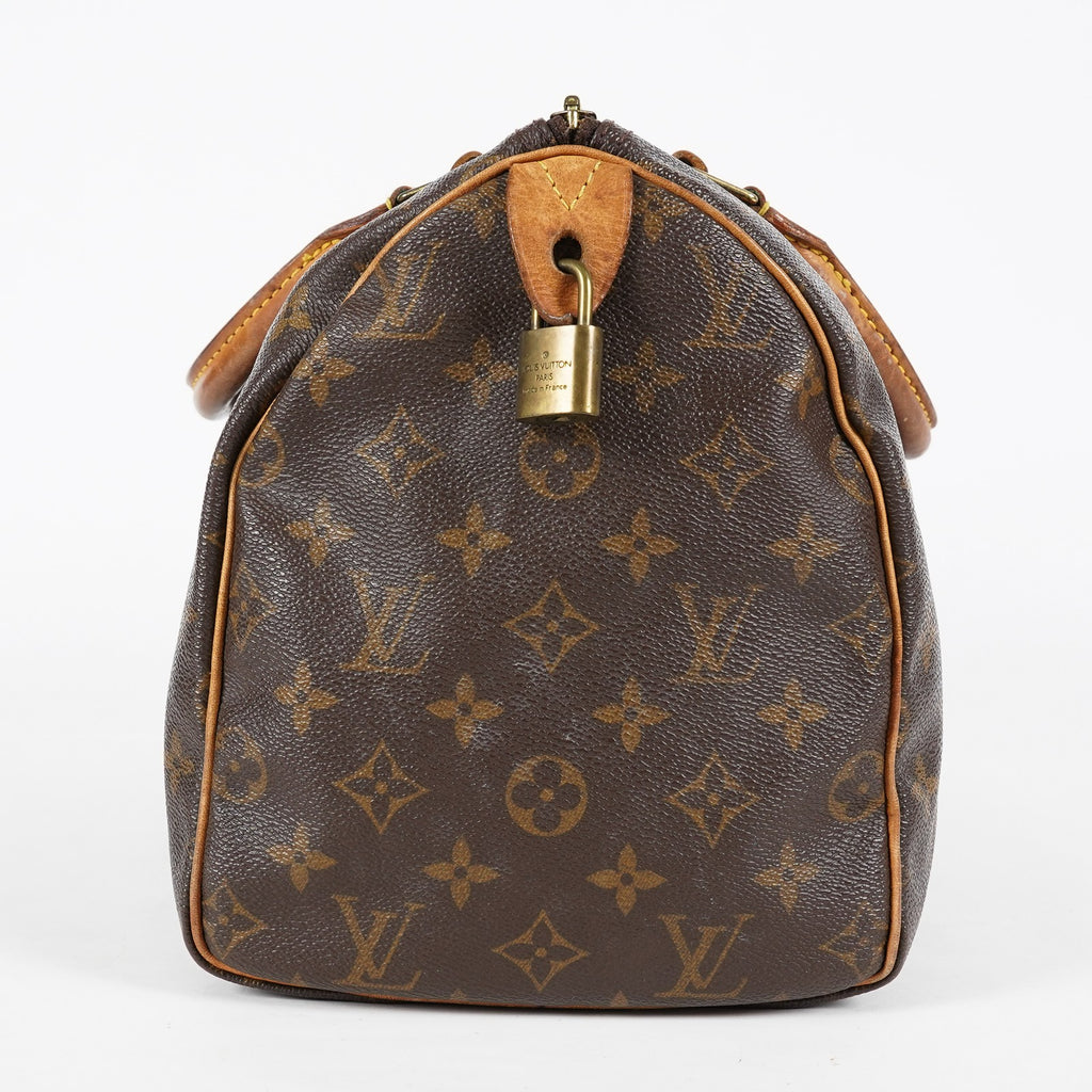 Louis Vuitton Speedy 30 M41526 Monogram Brown Canvas Handbag Used 08A124747603