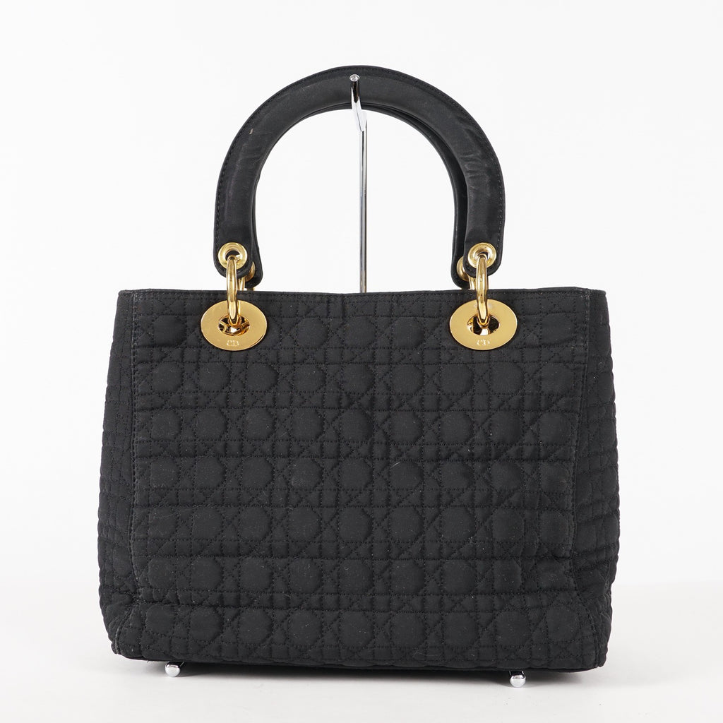 Christian Dior Black Nylon Medium Lady DIOR Bag VINTAGE 12E263850008