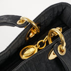 Christian Dior Black Nylon Medium Lady DIOR Bag VINTAGE 12E263850008