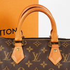 Louis Vuitton Monogram Speedy Handbag Brown Canvas Used M41528 08E2711110007