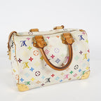 Louis Vuitton Speedy 30 M92642 Monogram Multicolore White Bag Used 08E107150008