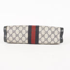 VINTAGE GUCCI Clutch Bag GG Sherry Line Navy 05M02846425