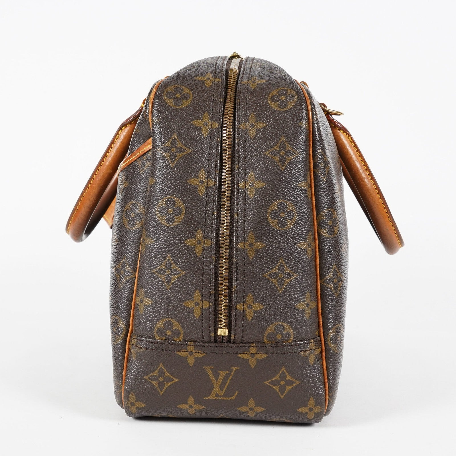 Louis Vuitton Deauville Monogram Canvas Brown Handbag M47270 Used 07E132640030