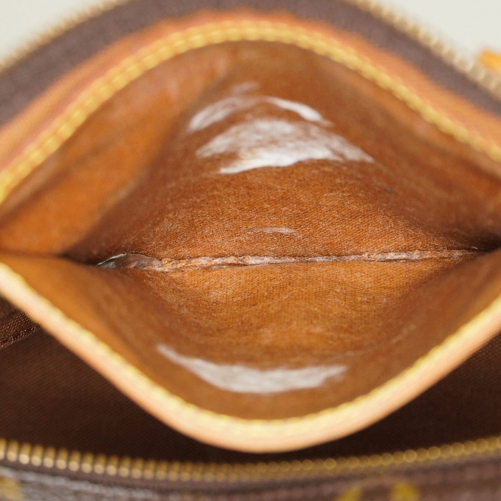 Louis Vuitton Monogram Speedy 25 Handbag M41528 Brown Vintage Used 07E037150029