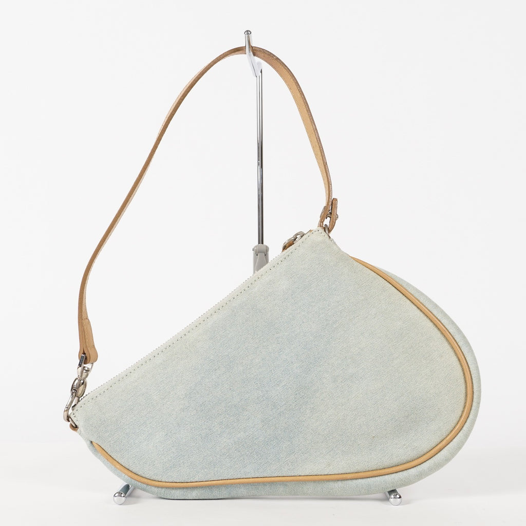 CHRISTIAN DIOR Mini Light Denim Saddle Bag Pouch vintage 12E124840016