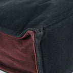 Hermes Fourre-Tout GM Bordeaux Black Canvas Tote Bag Handbag Used 08E06825008