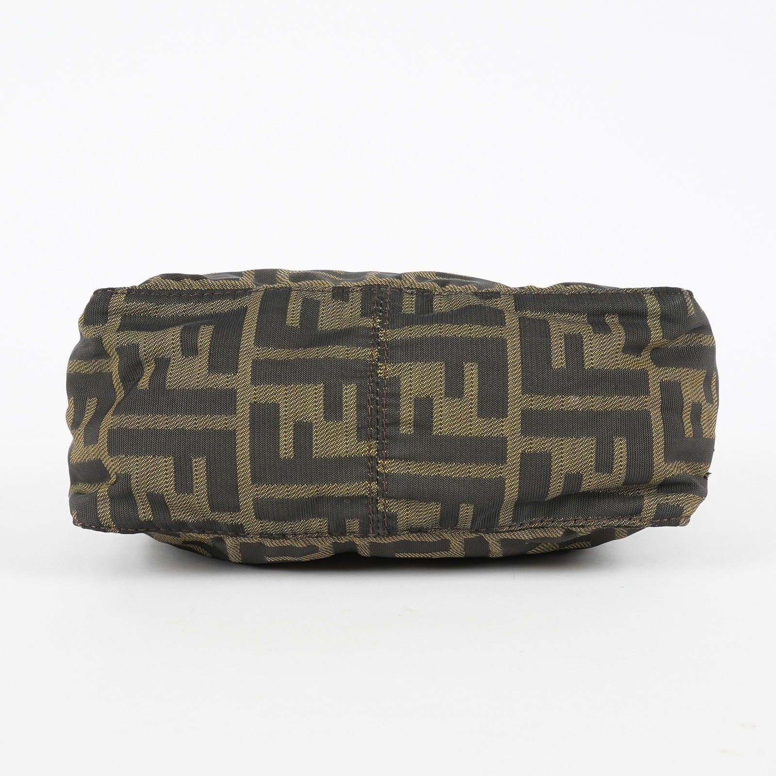 Fendi Zucca Accessory Pouch Shoulder Bag Brown Canvas Used 08E092420008