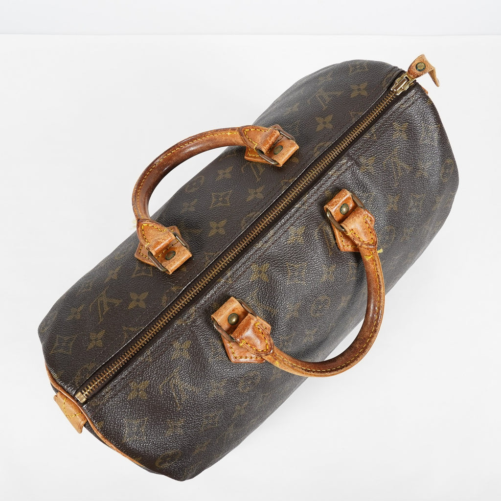 Louis Vuitton Speedy 35 M41524 Monogram Canvas Brown Used Handbag 08A365033603