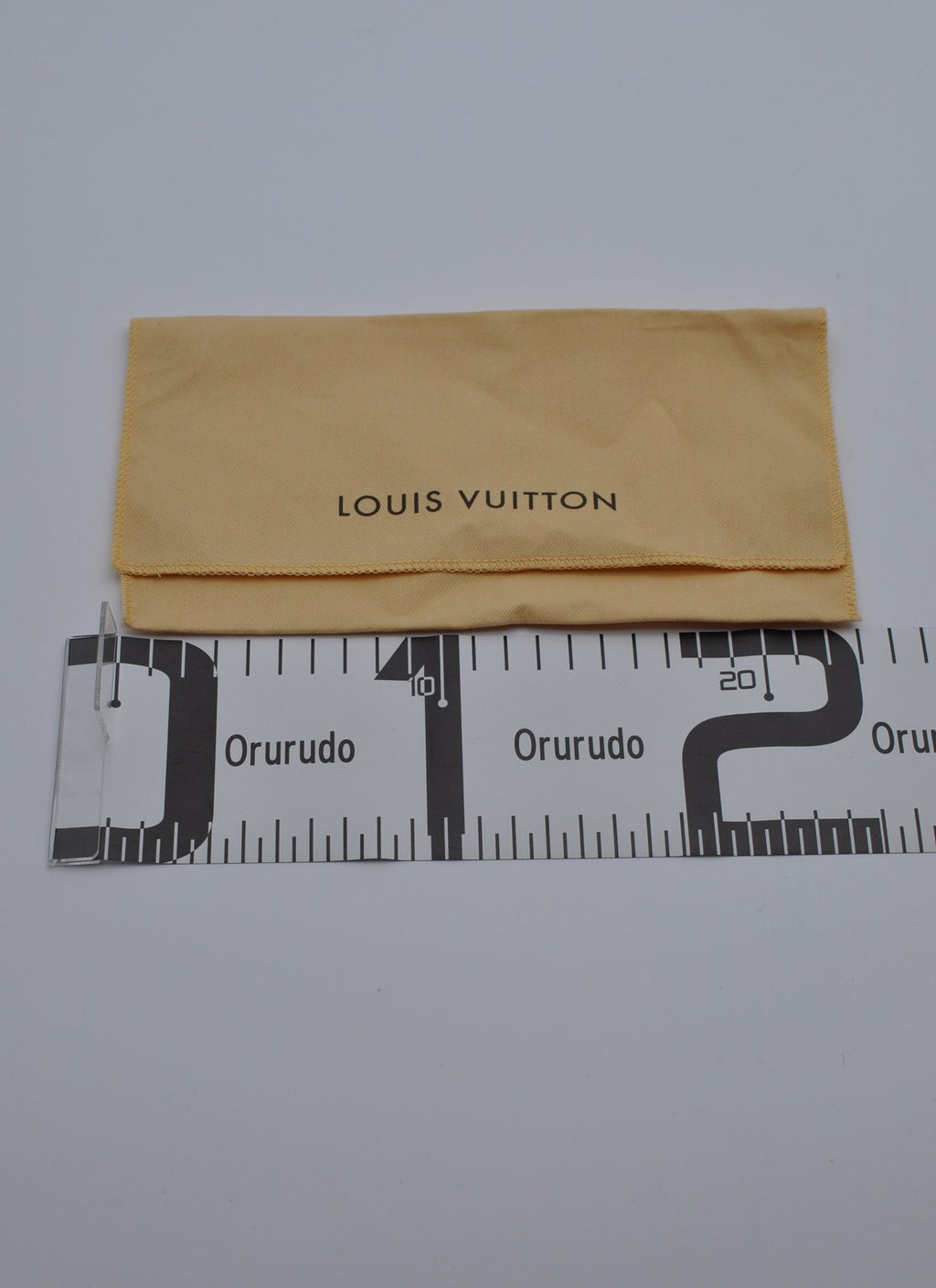 Louis Vuitton Dust Bag Storage Pouch Envelope Beige Logo Authentic 23x10